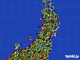 東北地方のアメダス実況(日照時間)(2019年06月20日)