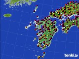 2019年06月20日の九州地方のアメダス(日照時間)