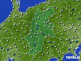 長野県のアメダス実況(風向・風速)(2019年06月21日)