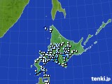 北海道地方のアメダス実況(降水量)(2019年06月22日)