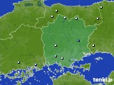 岡山県のアメダス実況(降水量)(2019年06月22日)