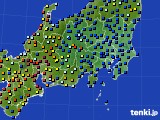 関東・甲信地方のアメダス実況(日照時間)(2019年06月22日)