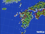 2019年06月22日の九州地方のアメダス(日照時間)