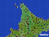 道北のアメダス実況(日照時間)(2019年06月23日)