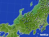 北陸地方のアメダス実況(降水量)(2019年06月24日)