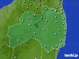福島県のアメダス実況(降水量)(2019年06月24日)