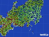 2019年06月24日の関東・甲信地方のアメダス(日照時間)