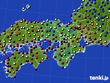 近畿地方のアメダス実況(日照時間)(2019年06月24日)