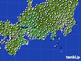 東海地方のアメダス実況(風向・風速)(2019年06月24日)