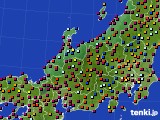 北陸地方のアメダス実況(日照時間)(2019年06月25日)