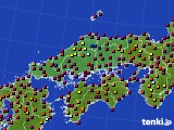 中国地方のアメダス実況(日照時間)(2019年06月25日)