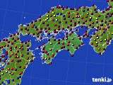 四国地方のアメダス実況(日照時間)(2019年06月25日)