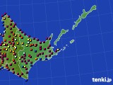 2019年06月25日の道東のアメダス(日照時間)