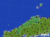 島根県のアメダス実況(日照時間)(2019年06月25日)