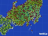 2019年06月26日の関東・甲信地方のアメダス(日照時間)