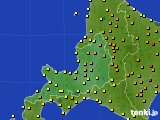 道央のアメダス実況(気温)(2019年06月26日)