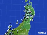 2019年06月27日の東北地方のアメダス(降水量)