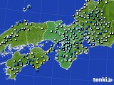 近畿地方のアメダス実況(降水量)(2019年06月27日)