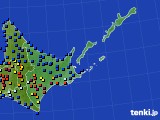 道東のアメダス実況(日照時間)(2019年06月27日)