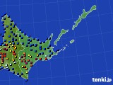 2019年06月27日の道東のアメダス(日照時間)