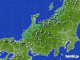 北陸地方のアメダス実況(降水量)(2019年06月28日)