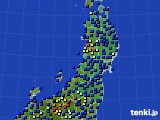 東北地方のアメダス実況(日照時間)(2019年06月30日)