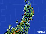 東北地方のアメダス実況(日照時間)(2019年07月01日)