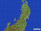 東北地方のアメダス実況(気温)(2019年07月01日)