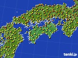 2019年07月02日の四国地方のアメダス(気温)