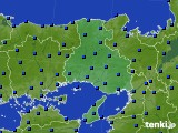 兵庫県のアメダス実況(日照時間)(2019年07月03日)