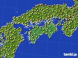 2019年07月03日の四国地方のアメダス(気温)