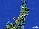 東北地方のアメダス実況(日照時間)(2019年07月04日)