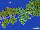 近畿地方のアメダス実況(日照時間)(2019年07月04日)