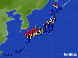 2019年07月04日のアメダス(日照時間)