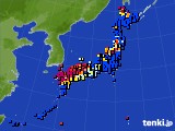 アメダス実況(日照時間)(2019年07月04日)