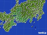 東海地方のアメダス実況(風向・風速)(2019年07月04日)