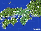 近畿地方のアメダス実況(風向・風速)(2019年07月04日)