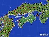 四国地方のアメダス実況(日照時間)(2019年07月06日)