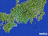 東海地方のアメダス実況(風向・風速)(2019年07月06日)