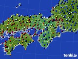 近畿地方のアメダス実況(日照時間)(2019年07月07日)