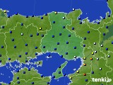 兵庫県のアメダス実況(日照時間)(2019年07月08日)