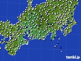 東海地方のアメダス実況(風向・風速)(2019年07月08日)