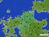 福岡県のアメダス実況(日照時間)(2019年07月09日)