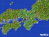 近畿地方のアメダス実況(気温)(2019年07月09日)