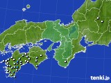 近畿地方のアメダス実況(降水量)(2019年07月10日)