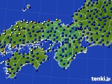 近畿地方のアメダス実況(日照時間)(2019年07月11日)