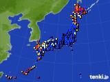 アメダス実況(日照時間)(2019年07月11日)