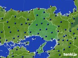 兵庫県のアメダス実況(日照時間)(2019年07月11日)