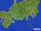 東海地方のアメダス実況(気温)(2019年07月11日)