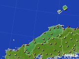 2019年07月11日の島根県のアメダス(気温)